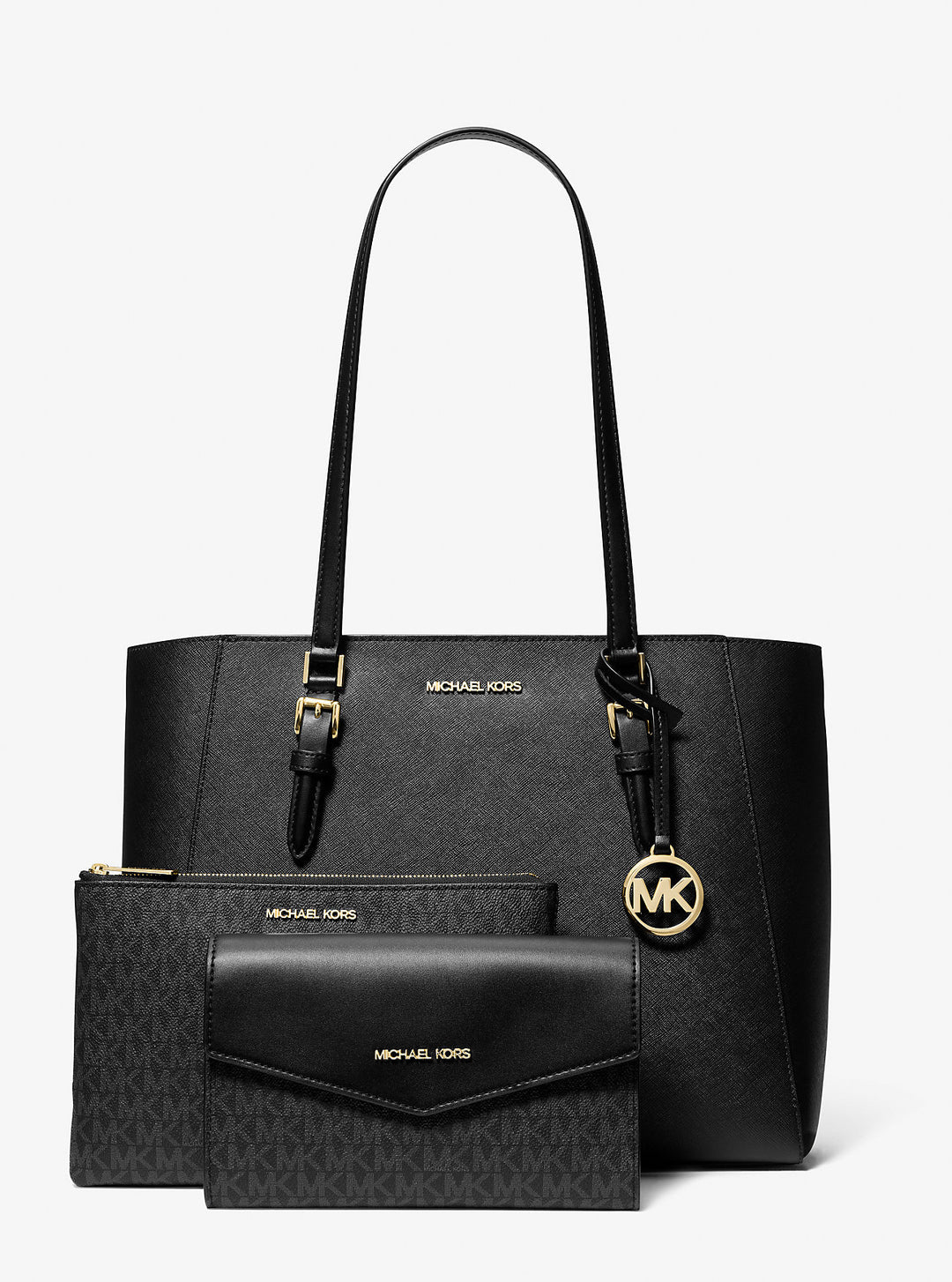 charlotte large saffiano leather 3-in-1 tote bag