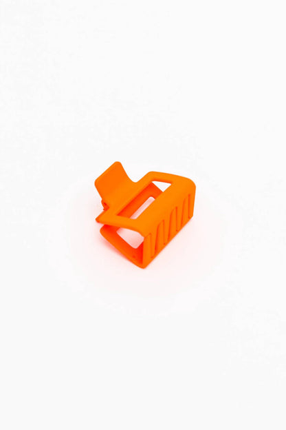 women's claw clip set in orange