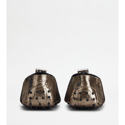 gommino in leather with drawstring