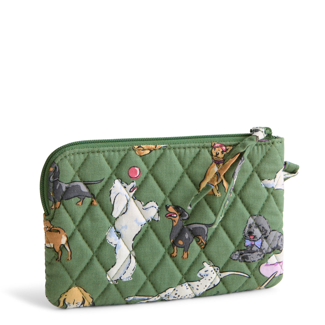outlet cotton essential zip wristlet