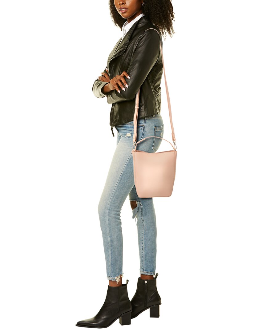 paige leather bucket bag