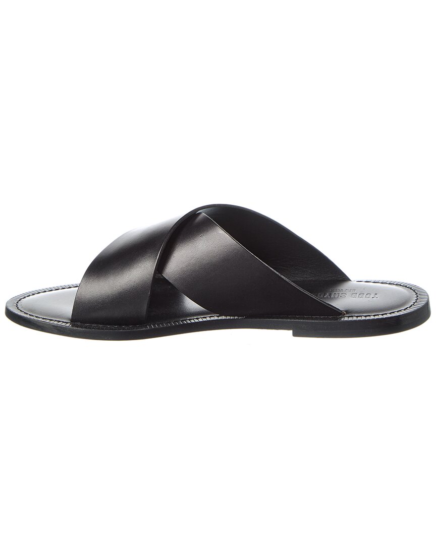 tuscan leather criss cross sandal