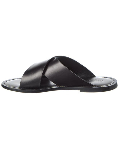 tuscan leather criss cross sandal