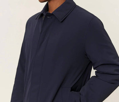 malcolm padded 2.0 coat in dark navy