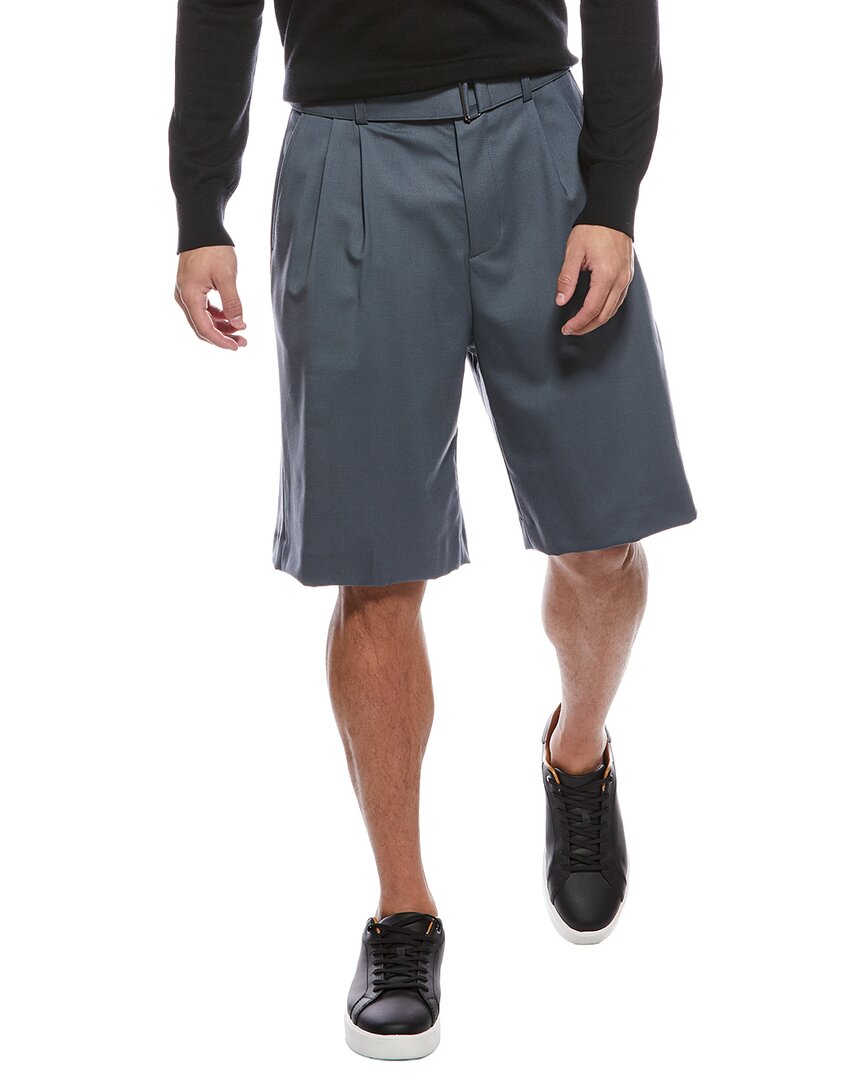 tailored wool-blend long short