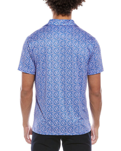 floral dreams printed performance polo shirt