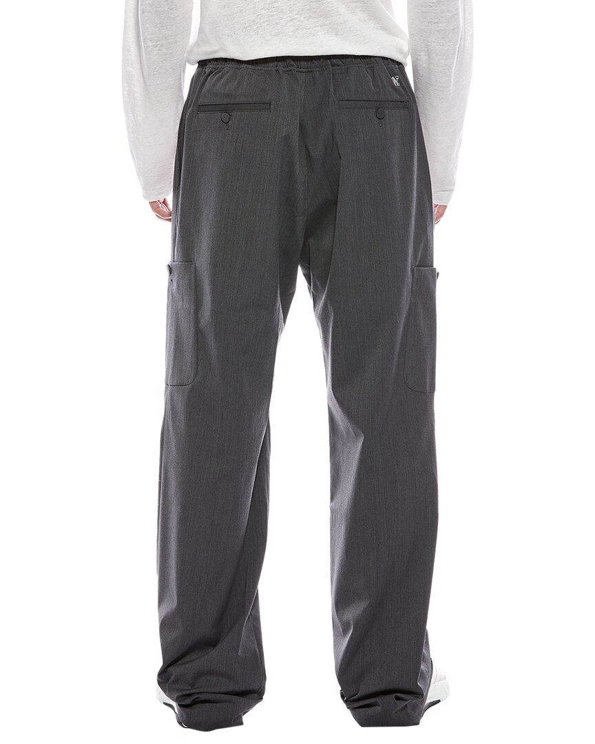 monogram wool-blend loose pant