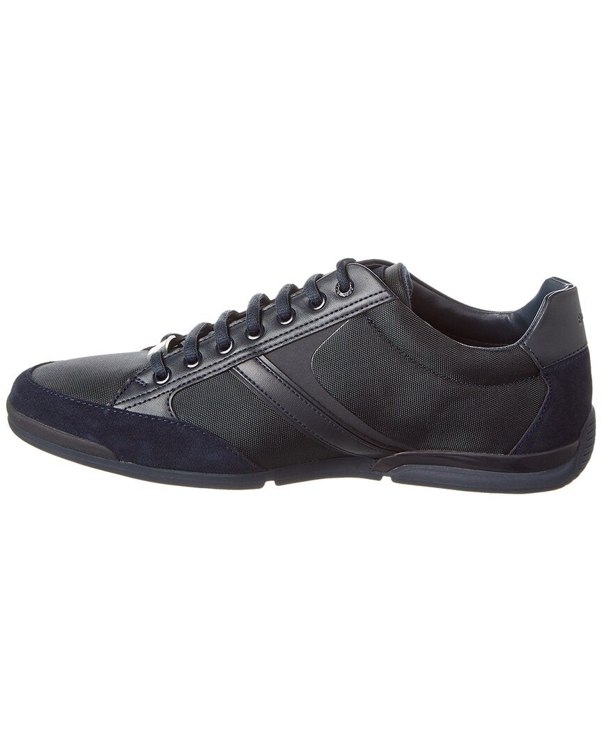 saturn leather-trim sneaker