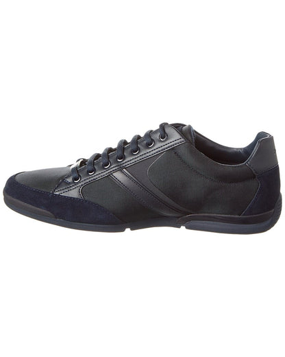 saturn leather-trim sneaker