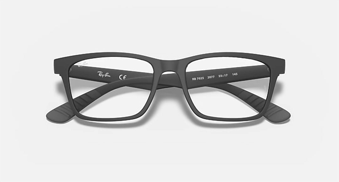 men's square eyeglasses in black