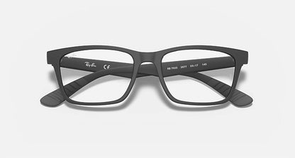 men's square eyeglasses in black