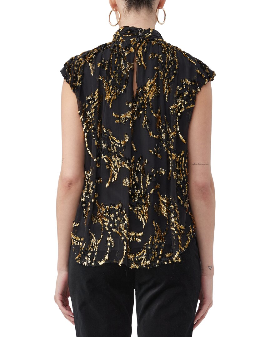 imogene silk-blend top
