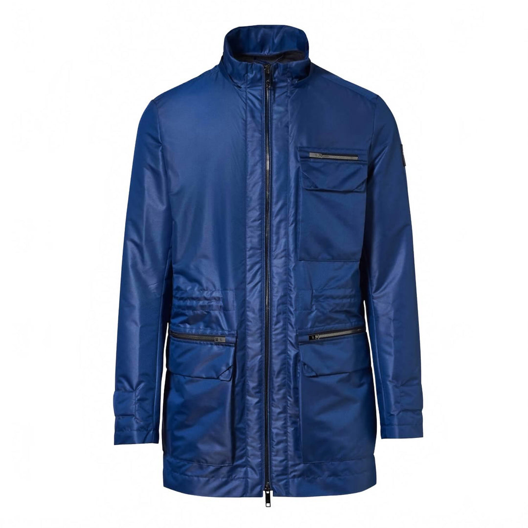 men's aircooled parka jacket in vibrant blue