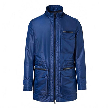 men's aircooled parka jacket in vibrant blue