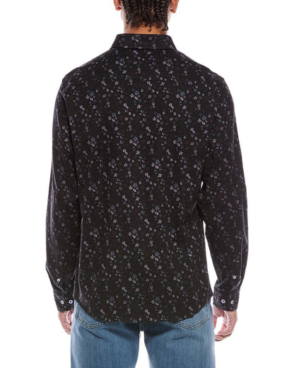 stretch print shirt