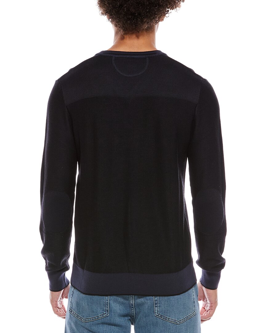 links stitch v-neck sweater