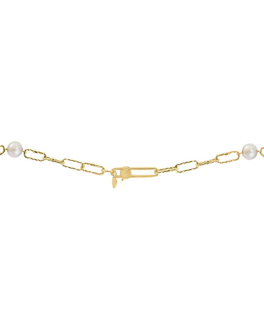 14k over silver 7mm pearl necklace