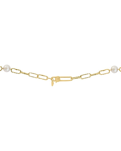 14k over silver 7mm pearl necklace