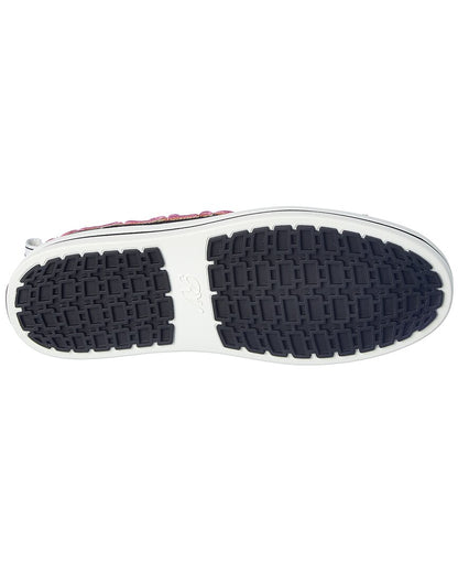 call me vivier patch canvas sneaker