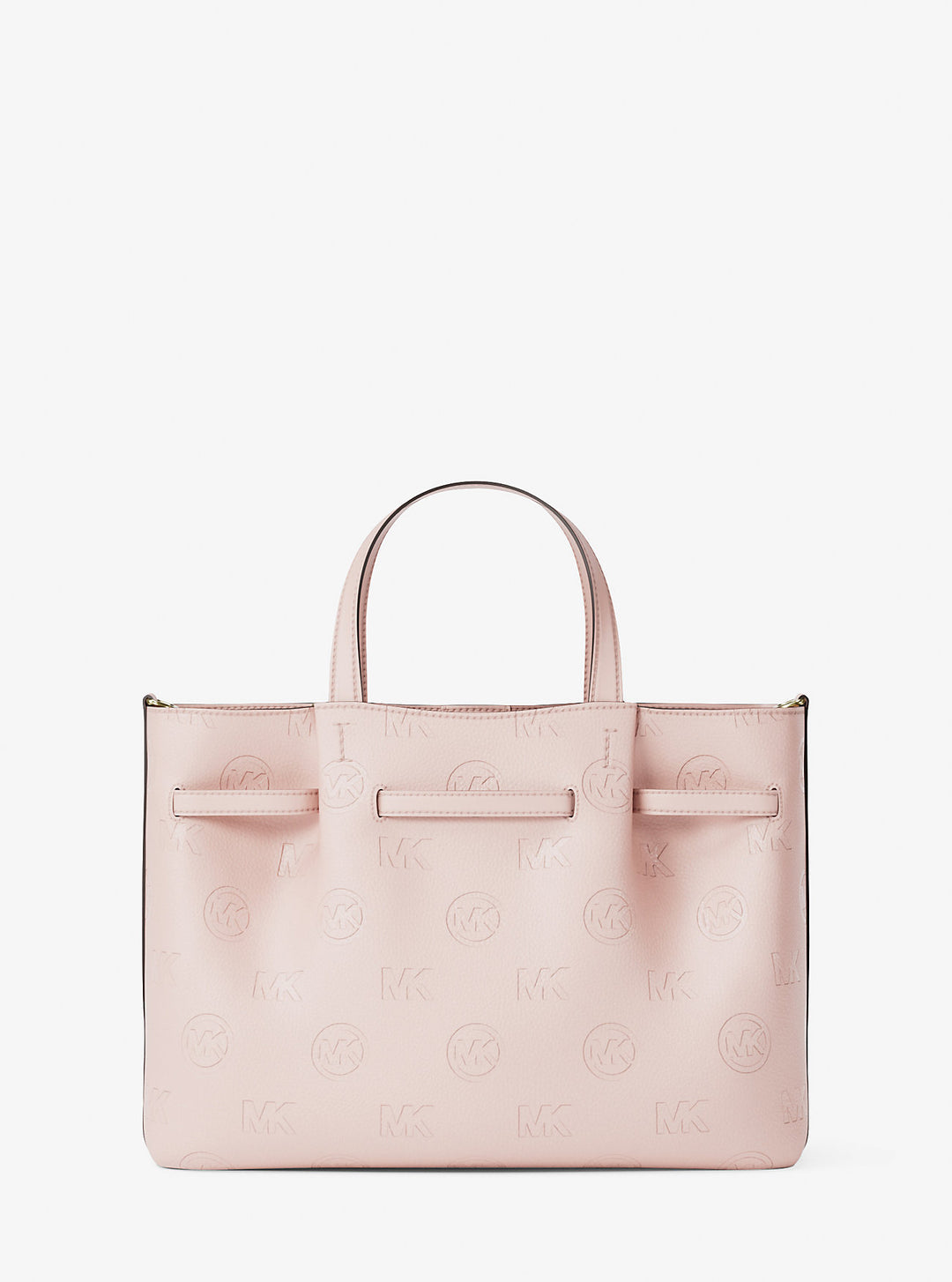 carson medium logo debossed satchel