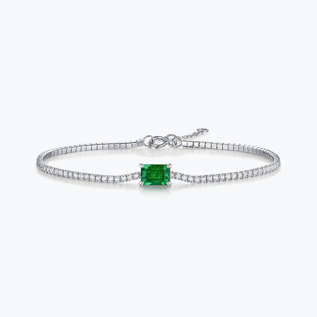 women's phoebe gemstone bracelet in silver