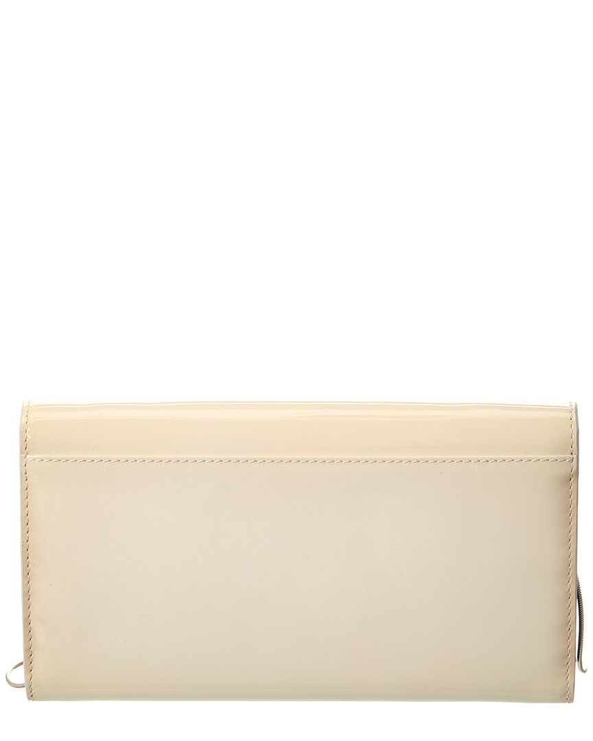 mini buckle patent wallet on chain