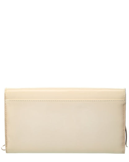 mini buckle patent wallet on chain