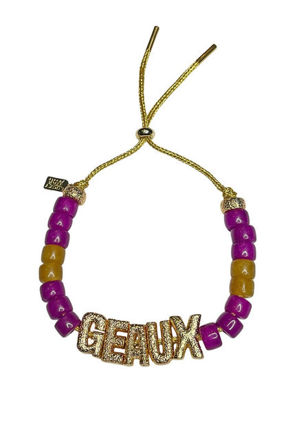 One Size - purple and gold