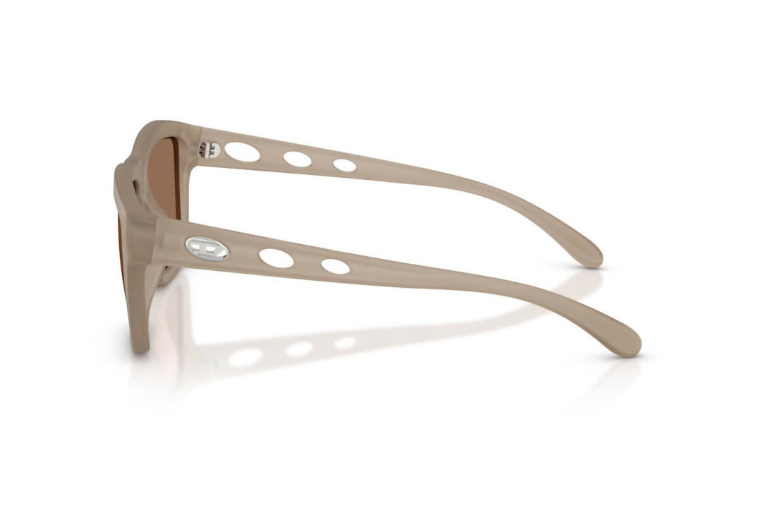 unisex dl3006u 201273 sunglasses in opal transparent grey