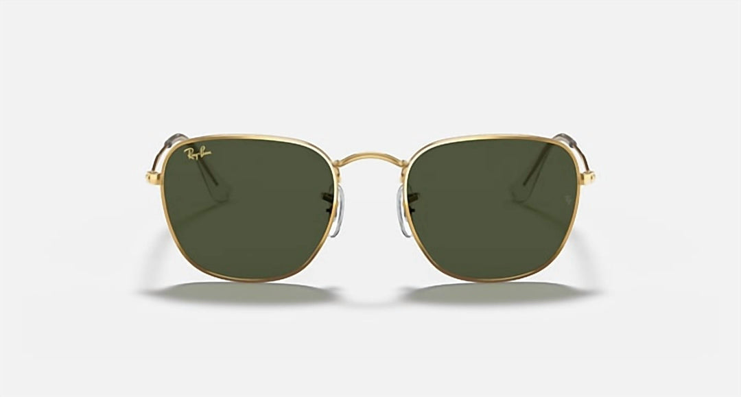 men's frank square sunglasses in polished silver