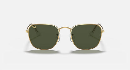 men's frank square sunglasses in polished silver