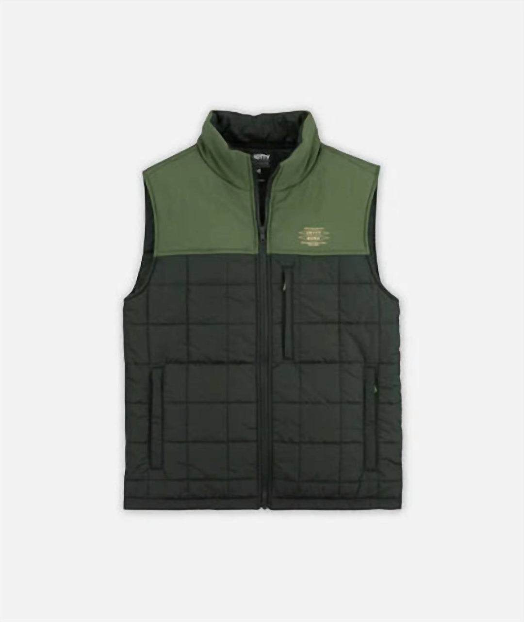 men's terrace vest in black sand