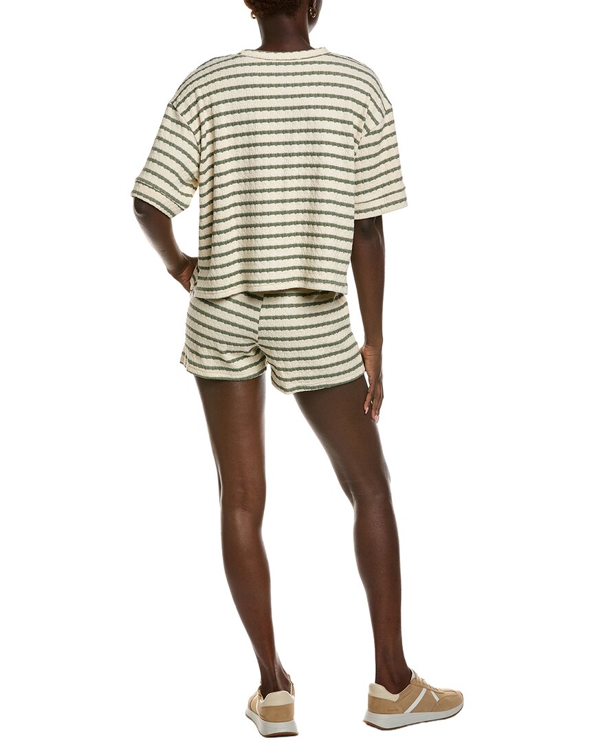 2pc striped tee shirt & short set