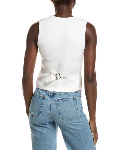 knit snap vest