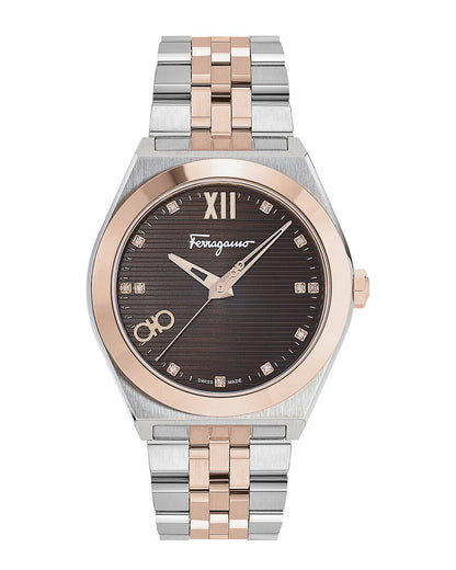 ferragamo men's vega new diamond watch