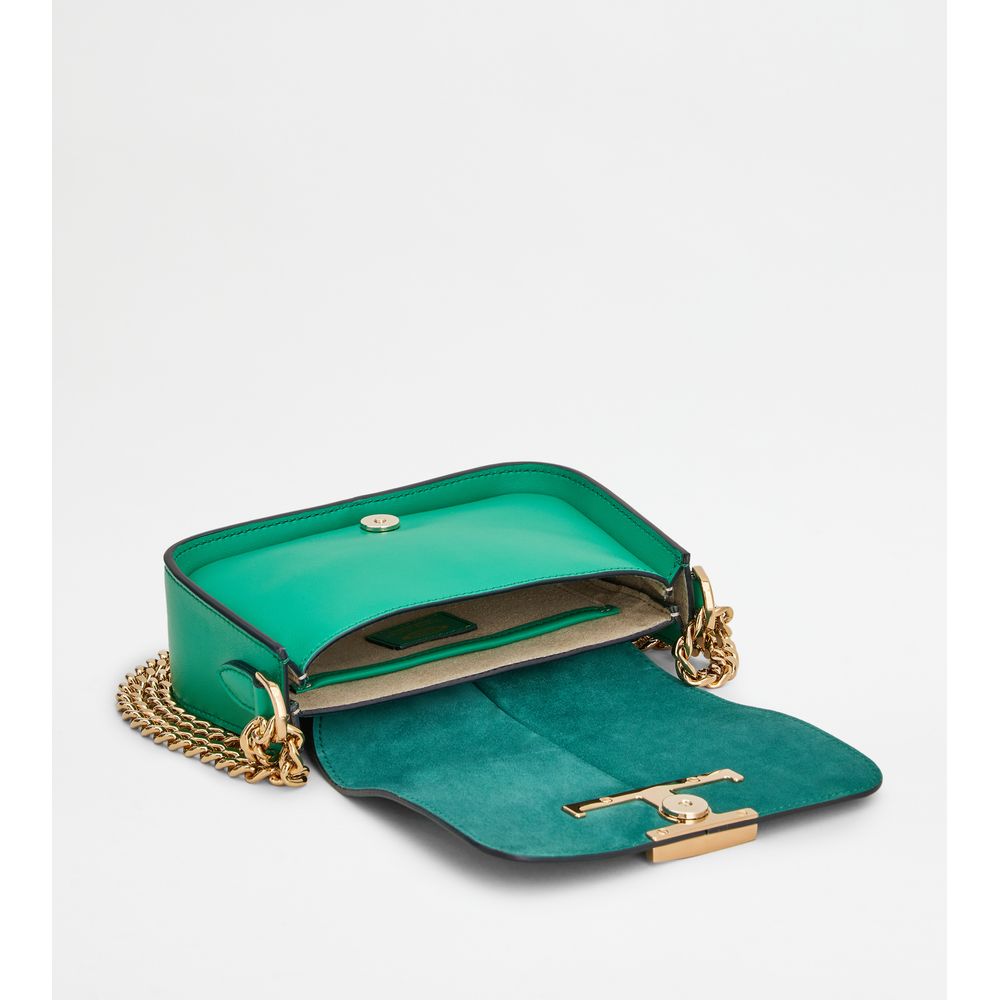 t timeless crossbody bag in leather micro