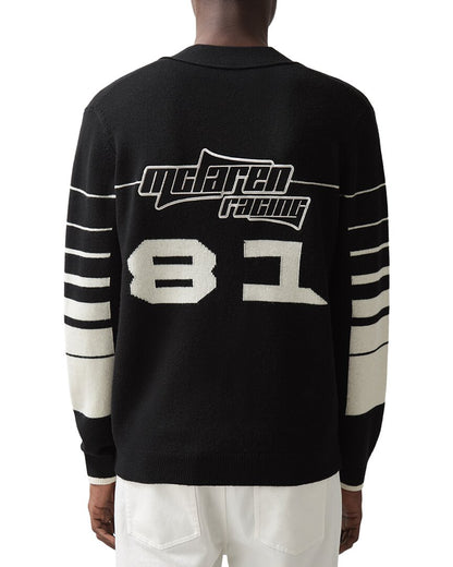 mclaren racing varsity cardigan