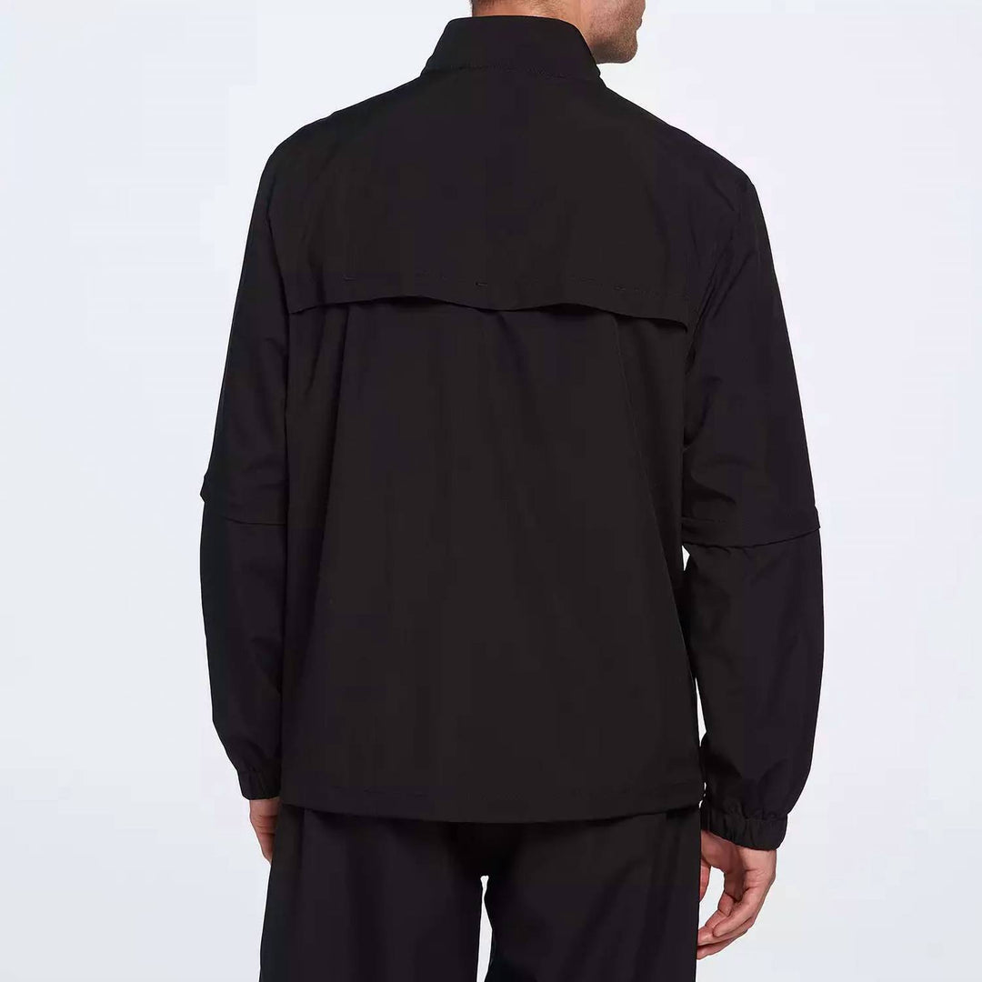 men's 2 in 1 golf rain jacket in black