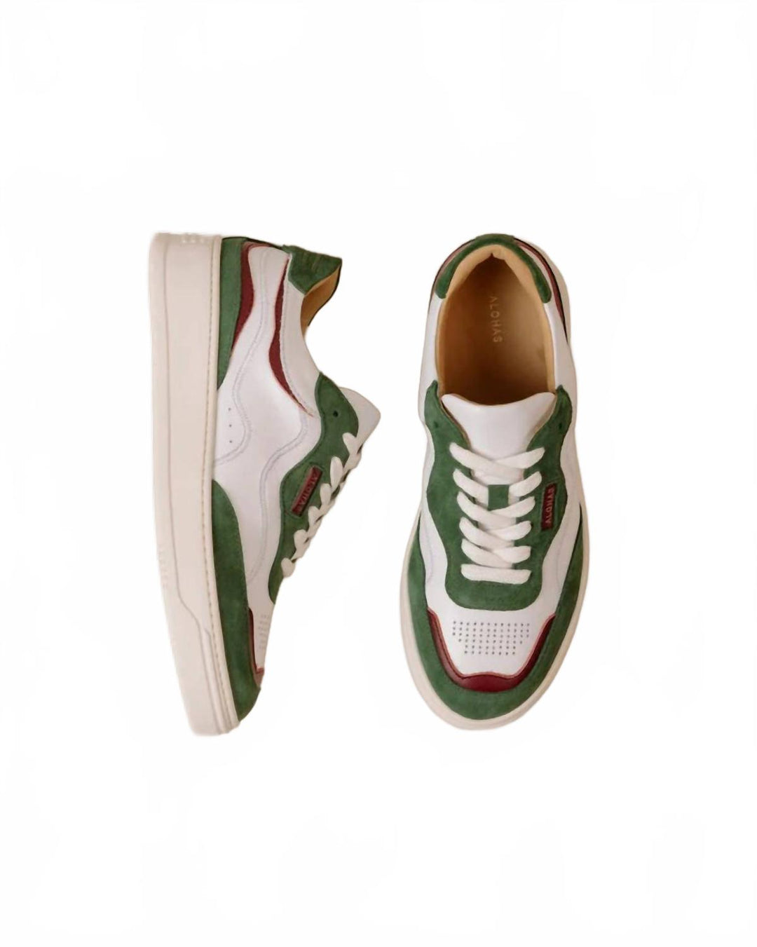 pond leather sneakers in green