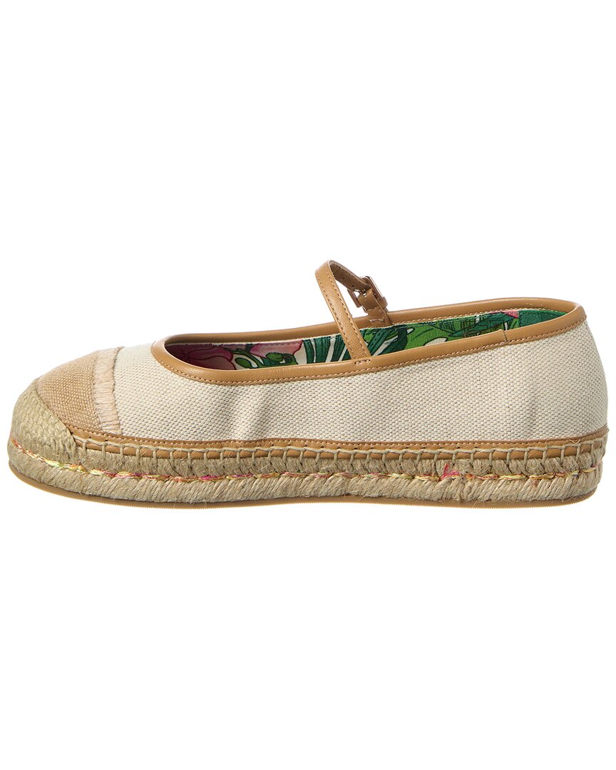 aciel canvas & leather espadrille