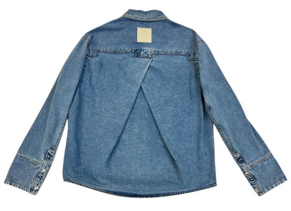 men's denim jacket in light blue