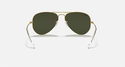 men's aviator classic sunglasses in polished arista gold