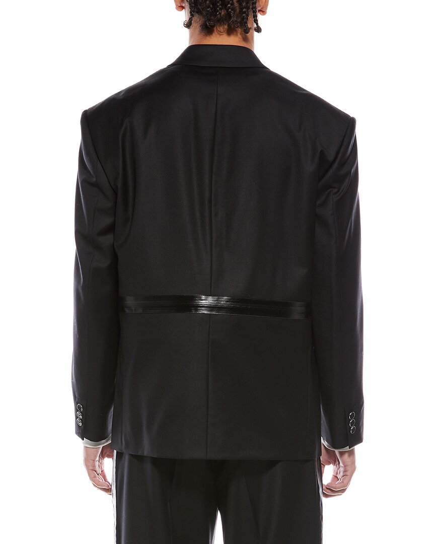 zip driver wool blazer