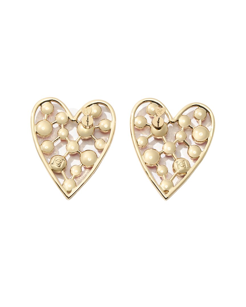 cz crystal heart stud earrings