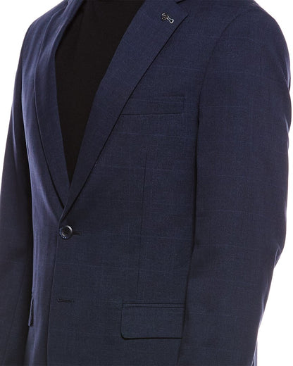 2pc windowpane suit