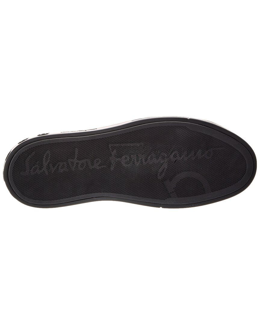 ferragamo rebel 6 leather sneaker
