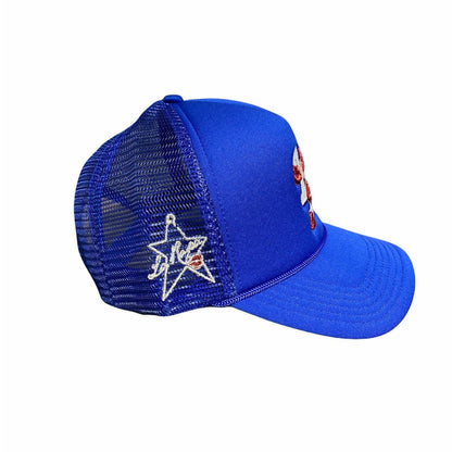 men's lr trucker hat in royal