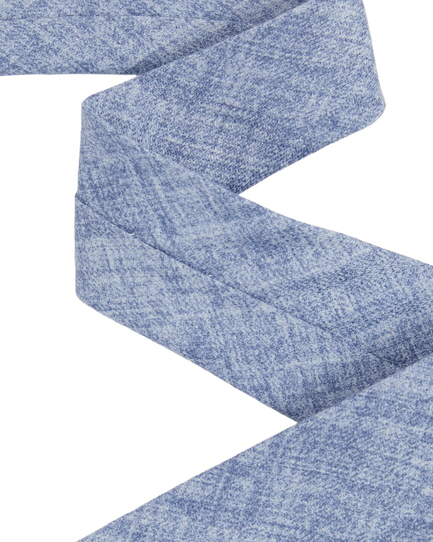 azzurro plain necktie