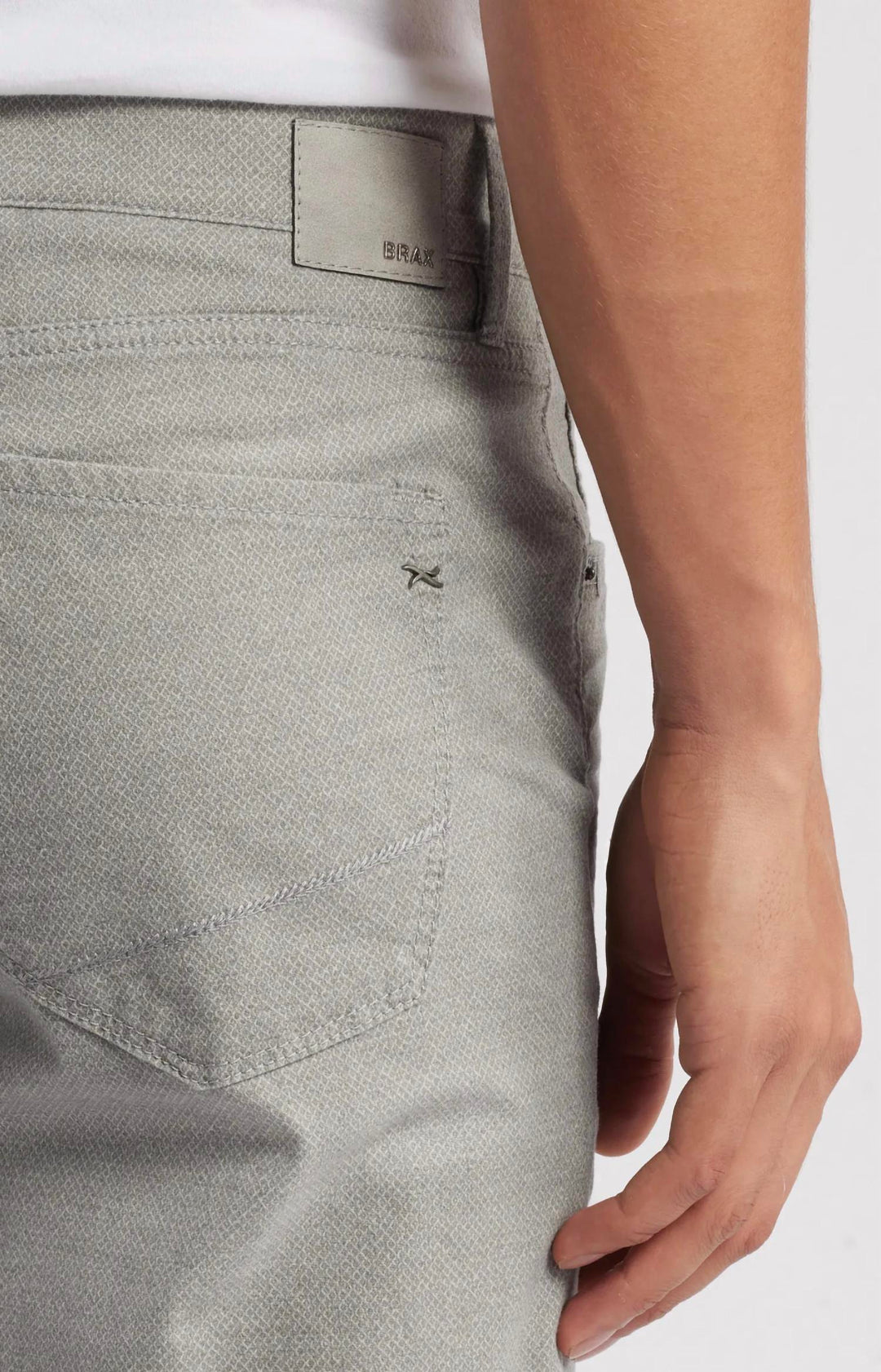 men's marathon five-pocket straight fit pants in silver