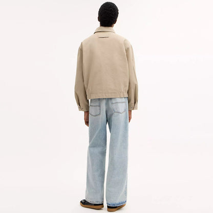 zip up blouson jacket